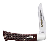 Case 55237 Axe Handle Knife Pocket Worn Mahogany Bone BR61135 SS