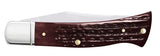 Case 55237 Axe Handle Knife Pocket Worn Mahogany Bone BR61135 SS