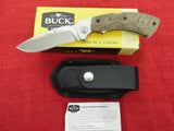 Buck 0557ODS 557 Open Season Folding Skinning Knife OD Micarta S35VN US Discontinued Lot#BU-228