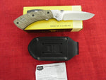 Buck 0557ODS 557 Open Season Folding Skinning Knife OD Micarta S35VN US Discontinued Lot#BU-228