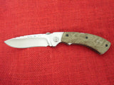 Buck 0557ODS 557 Open Season Folding Skinning Knife OD Micarta S35VN US Discontinued Lot#BU-228