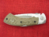 Buck 0557ODS 557 Open Season Folding Skinning Knife OD Micarta S35VN US Discontinued Lot#BU-228