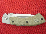 Buck 0557ODS 557 Open Season Folding Skinning Knife OD Micarta S35VN US Discontinued Lot#BU-228