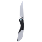 Columbia River CRKT 5670 Fial Princeton Wong Liner Lock Front Flipper Knife Black/Gray Stainless Steel Handle Folding Corkscrew