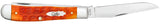 Case 57530 Trapper Knife Orange Tequila Sunrise Jig Bone 6254 SS NIB