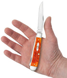 Case 57530 Trapper Knife Orange Tequila Sunrise Jig Bone 6254 SS NIB