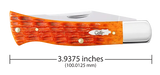 Case 57536 Axe Handle Knife Tequila Sunrise Jig Bone BR61135 SS