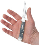 Case 58424 Copperlock Knife Pocket Worn Gray Bone Carbon Wharncliffe 61549WL CS