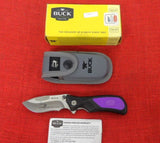 Buck 0587PPSHH 585 Folding ErgoHunter Ergo Adrenaline Knife 12C27 MOD Haley Heath BU-652