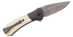 Buck 0590IVSLE 590 Paradigm 2023 Legacy Limited Edition Assisted Flipper Knife Raindrop Damascus G10 Handles