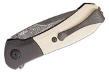 Buck 0590IVSLE 590 Paradigm 2023 Legacy Limited Edition Assisted Flipper Knife Raindrop Damascus G10 Handles