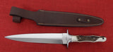 Boker Arbolito 02BA5918HX Colmillo GX Large Dagger Style Knife ACX 390 Stag Handle