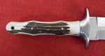 Boker Arbolito 02BA5918HX Colmillo GX Large Dagger Style Knife ACX 390 Stag Handle