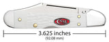 Case 60185 Mini CopperLock Knife SparXX White 61749L SS