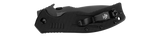 Kershaw 6044TBLK CQC-8K Tactical Tanto Emerson Wave Shaped Feature Pocket Knife Black G10 Liner Lock