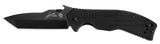 Kershaw 6044TBLK CQC-8K Tactical Tanto Emerson Wave Shaped Feature Pocket Knife Black G10 Liner Lock