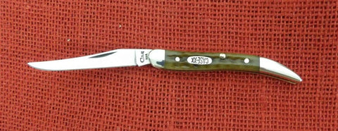 Case Small Texas Toothpick 3" Pocket Worn 1998 USA Made Slip Joint Knife 610096 SS