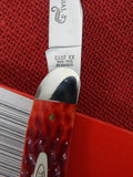 Case 01618 Centennial Large Toothpick Knife R610098 SS Red Bone 1989 USA