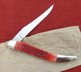 Case 01618 Centennial Large Toothpick Knife R610098 SS Red Bone 1989 USA