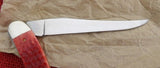 Case 01618 Centennial Large Toothpick Knife R610098 SS Red Bone 1989 USA