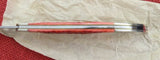 Case 01618 Centennial Large Toothpick Knife R610098 SS Red Bone 1989 USA