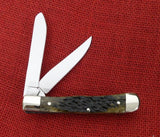 Ka-Bar Knife 6211C Union Cut Co Dog's Head Christmas Trapper Bone Handle USA #111/250