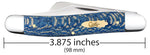 Case 63732 Stockman Knife Blue Sycamore Wood USA 7347 SS