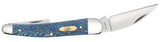 Case 63735 Seahorse Whittler Blue Sycamore Wood USA 7355WH SS