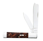 Case 64058 Razor 005 Raz Brown Maple Burl Wood 2024 Vault Knife 3.88" Closed 72005RAZ