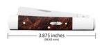 Case 64058 Razor 005 Raz Brown Maple Burl Wood 2024 Vault Knife 3.88" Closed 72005RAZ