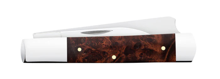 Case 64058 Razor 005 Raz Brown Maple Burl Wood 2024 Vault Knife 3.88 ...