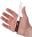 Case 64058 Razor 005 Raz Brown Maple Burl Wood 2024 Vault Knife 3.88" Closed 72005RAZ