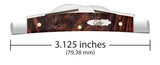 Case 64069 Small Congress 4 Blade Knife Smooth Maple Burlwood 7466 SS USA Made 2023 Vault Pattern