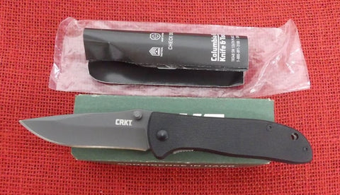 Columbia River CRKT 6450K Drifter Knife Black G10 Grey Coated Liner Lock