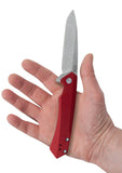 Case 64661 Kinzua Knife Red Aluminum S35VN USA Spear Point