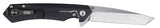 Case 64665 Kinzua Knife Black Aluminum Tanto Point S35VN USA