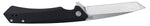 Case 64665 Kinzua Knife Black Aluminum Tanto Point S35VN USA