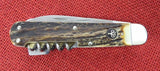 Boker 110649 Hunter Quadro CPM Cruwear German Knife Gutting Blade Saw Cork Screw