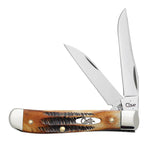 Case 65305 Mini Trapper Wharncliff Blade 6.5 BoneStag 6.5201W SS USA Made Pocket Knife