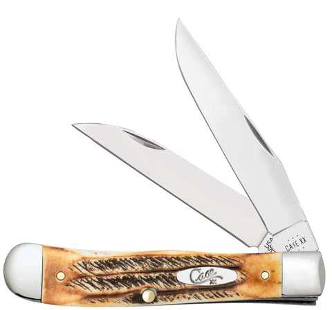 Case 65329 Trapper Wharncliffe 6.5 BoneStag Stainless Steel 6.5254W SS