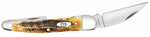 Case 65347 Seahorse Whittler 6.5 BoneStag Knife Stainless 6.5355WH SS