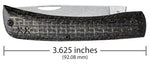 Case 66382 Sod Buster Jr Crossroads XR10137 S35VN Knife Black Burlap Laminate w/ Day Glow G10
