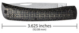 Case 66382 Sod Buster Jr Crossroads XR10137 S35VN Knife Black Burlap Laminate w/ Day Glow G10