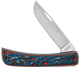 Case 66390 Sod Buster Jr Crossroads Knife Sonic Blast G10 Fossil Jig XR10137 S35VN