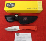 Buck 0673RDSRMEF 673 Small Bucklite Max RMEF Red Rubber Knife BU-640