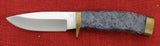 Buck 0692 692 Vanguard Hunting Knife Gray Rubber USA Salesman Sample Lot#691-4