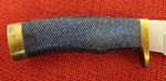 Buck 0692 692 Vanguard Hunting Knife Blue Rubber USA Salesman Sample Lot#692-6