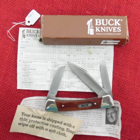 Buck 0701 701 Bronco 3 Blade Pocket Knife USA Made 1992 UNUSED in Box Lot#701-1