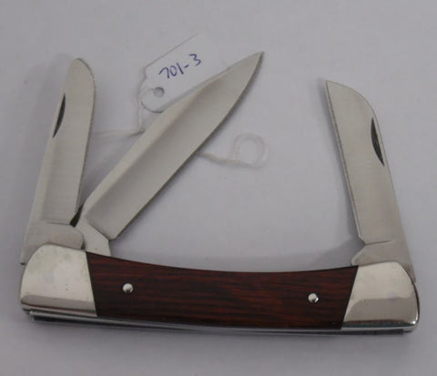 Buck 0701 701 Bronco 3 Blade Pocket Knife USA Made 1995 NO Shield