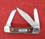 Buck 0703 703 Colt Wood Handle Pocket Knife 3 Blade USA Made Brown Box Lot#703-21